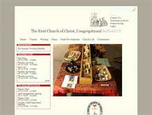 Tablet Screenshot of firstchurchsuffield.org